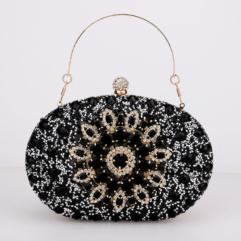 Diamond Inlaid Clutch Bag