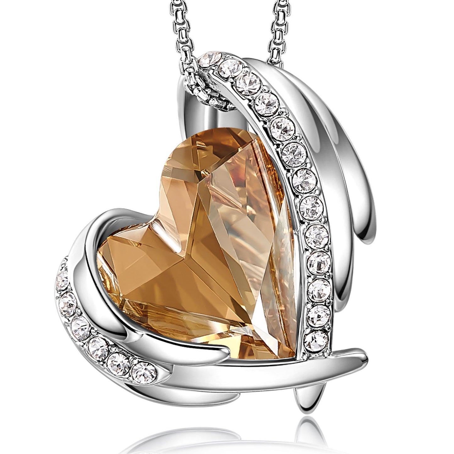 Angel Heart Necklace & Earrings