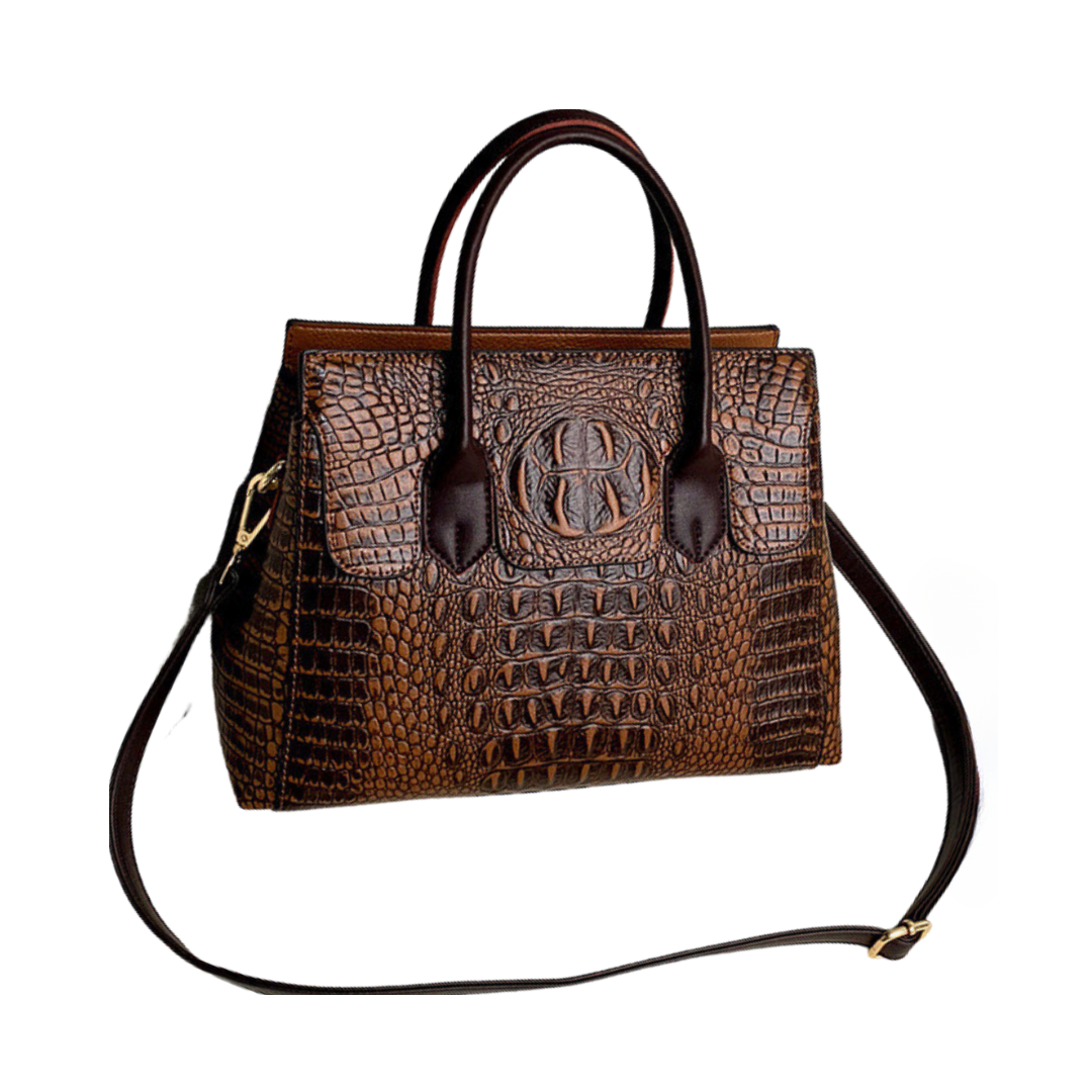 Crocodile Leather Pattern Handbag (Offer Until 15-May-2024)