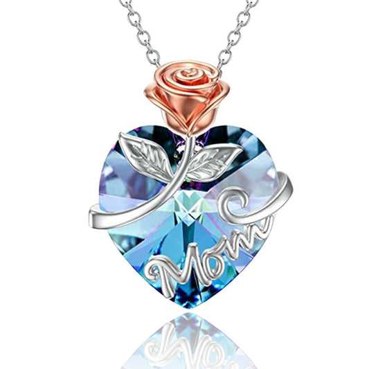 Love Rose Heart Necklace
