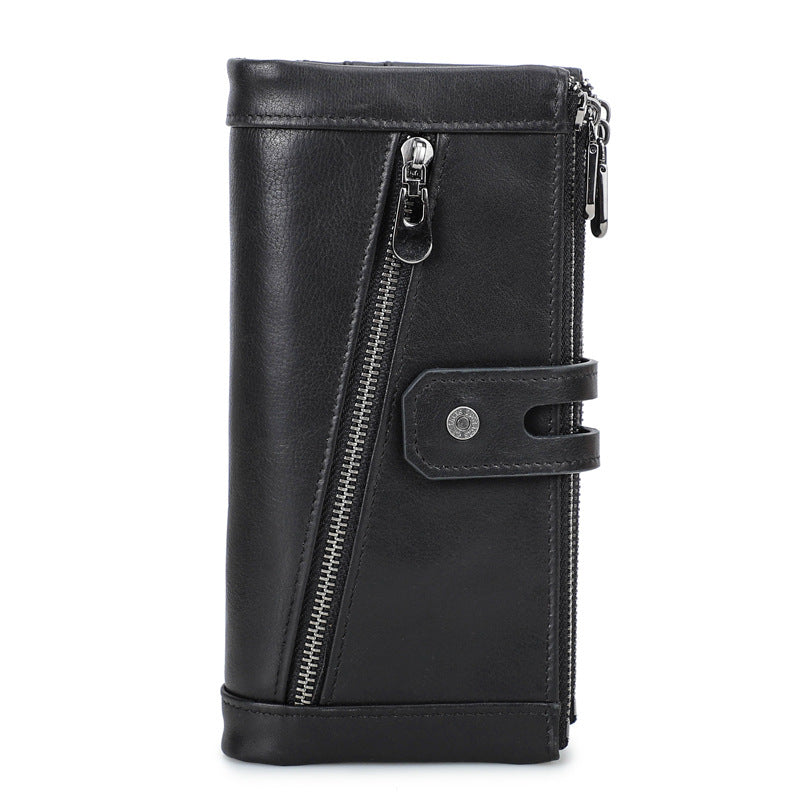 Anti-Theft Leather Smartphone Cards Wallet