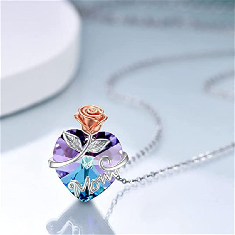 Love Rose Heart Necklace (Offer Until 15-May-2024)