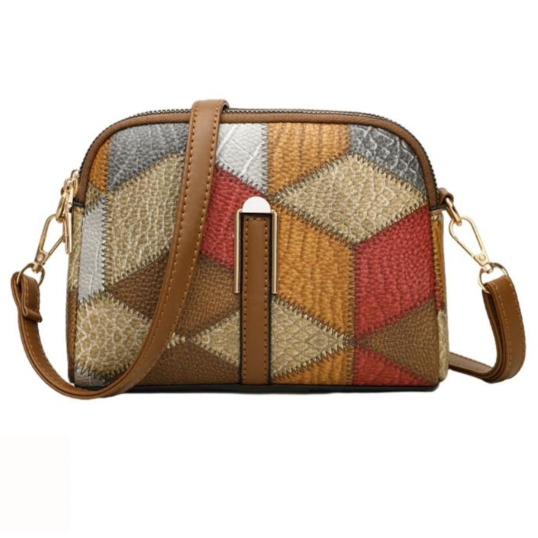 Double-Zipper Crossbody Bag