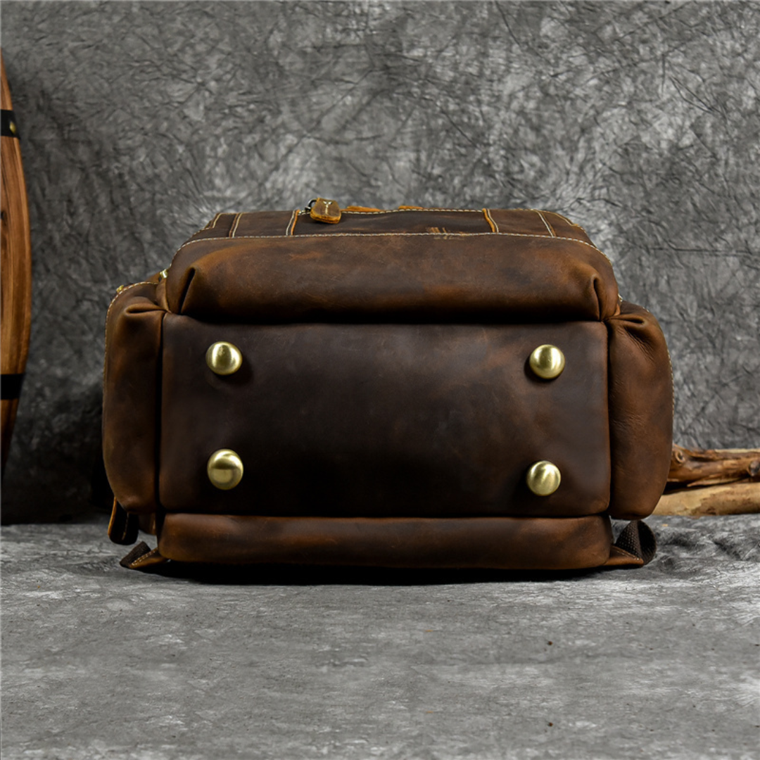 Retro Leather Backpack