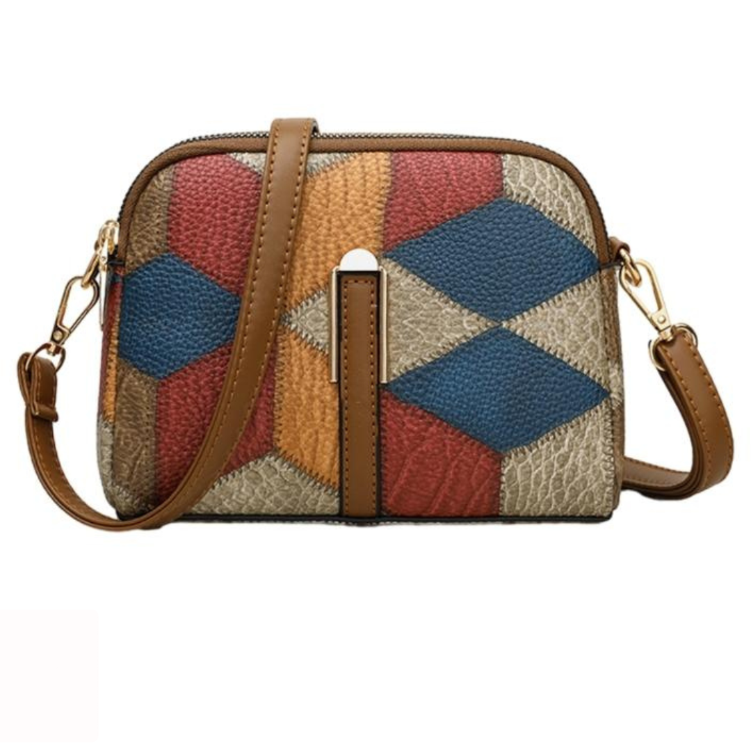 Double-Zipper Crossbody Bag