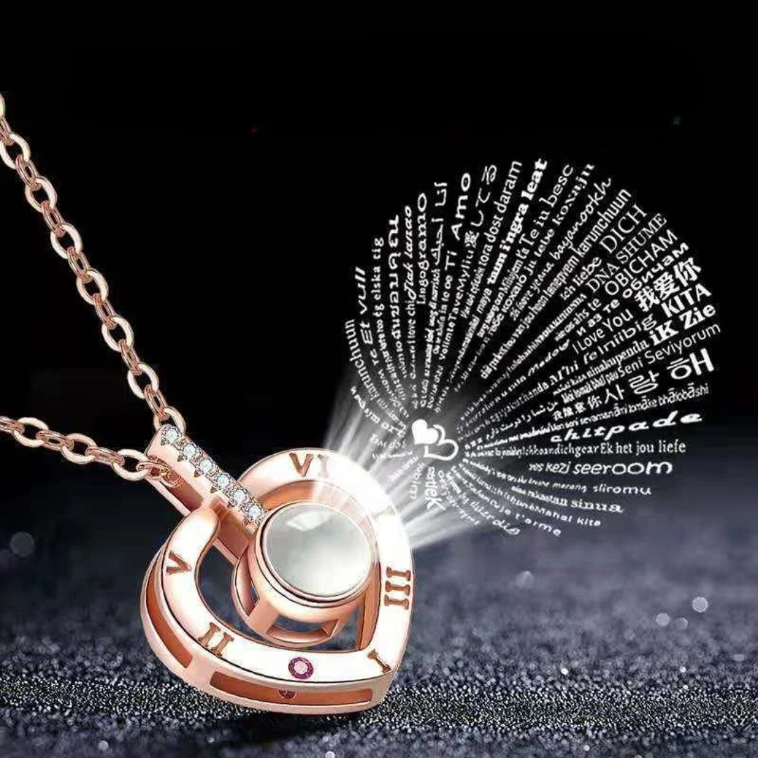 100 Languages "I Love You" Memory Necklace