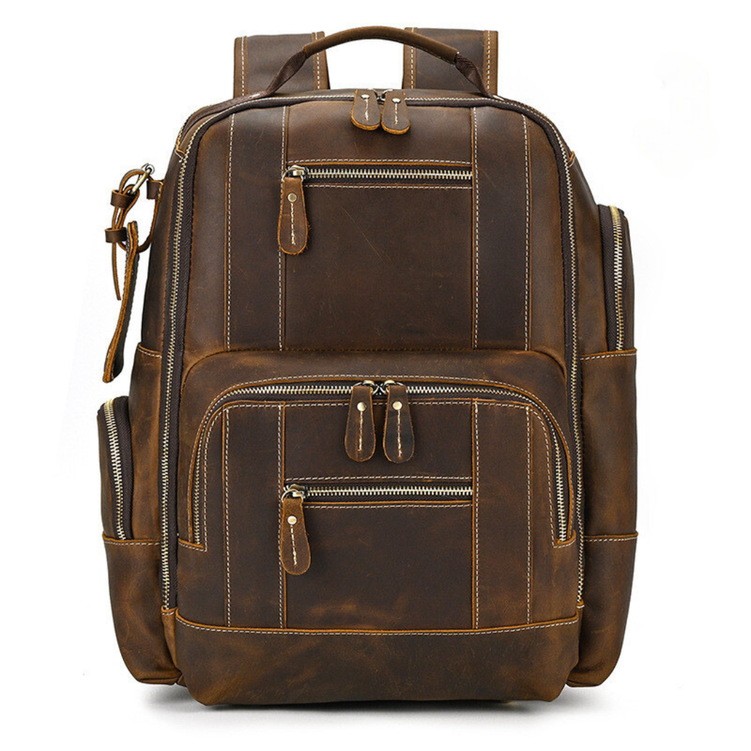 Retro Leather Backpack