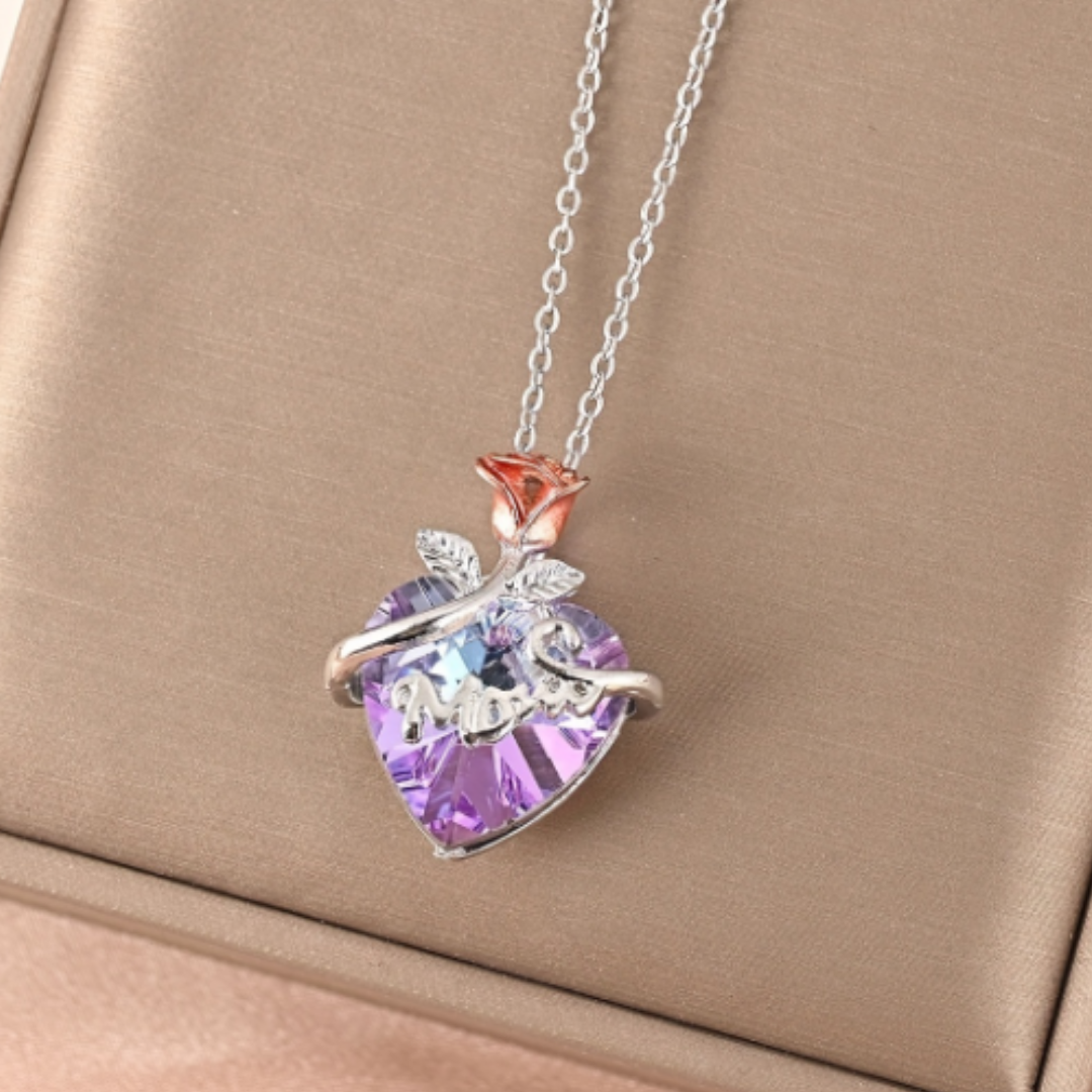 Love Rose Heart Necklace (Offer Until 15-May-2024)
