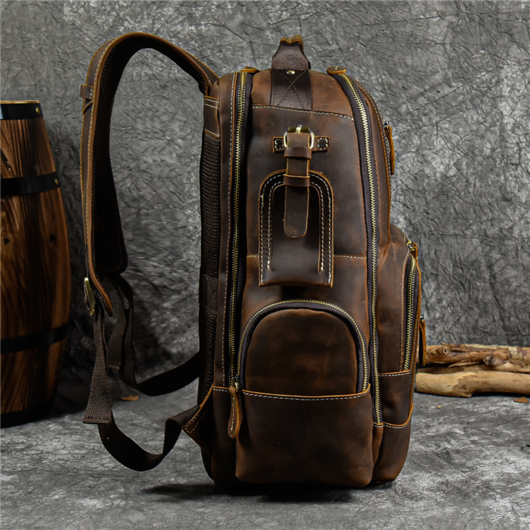 Retro Leather Backpack