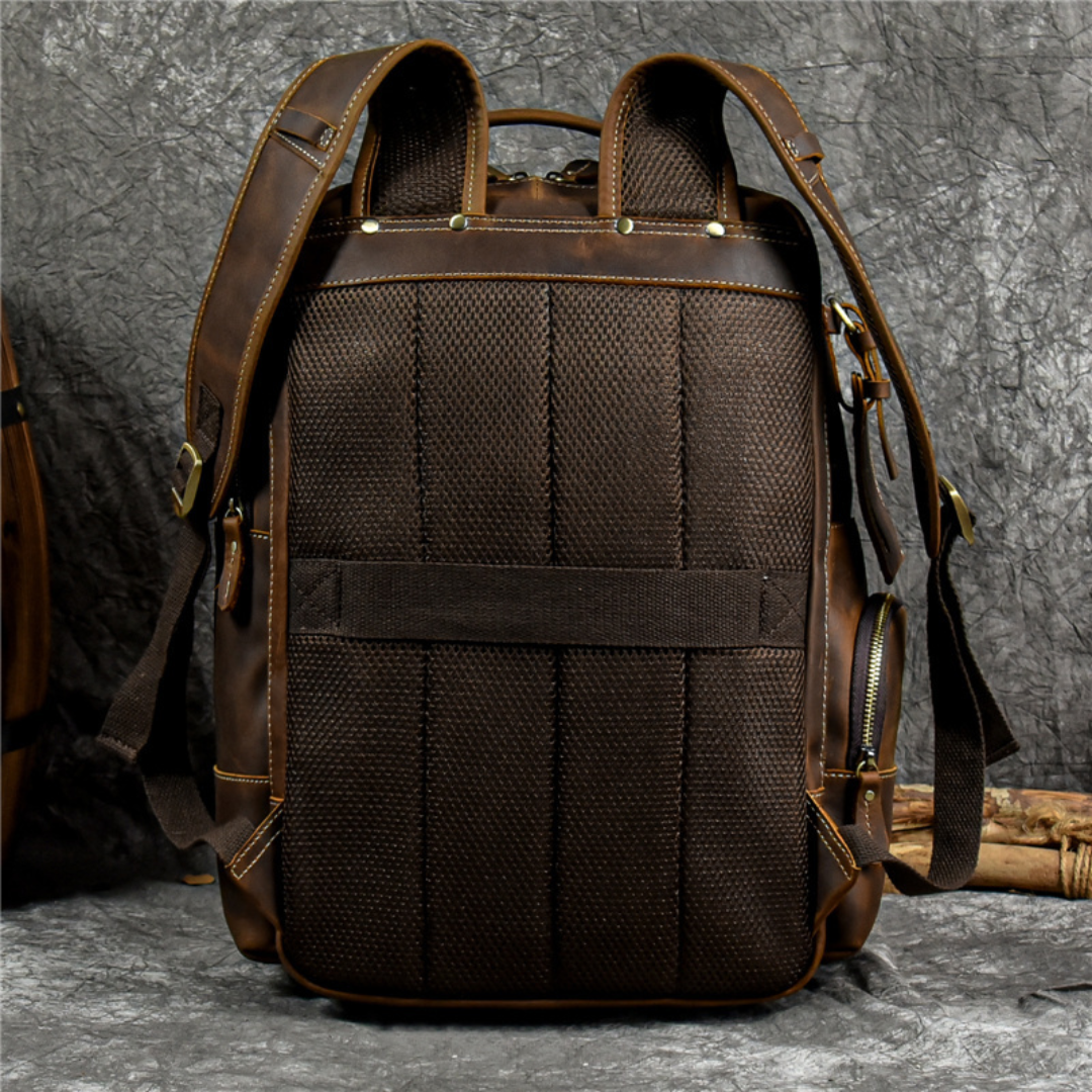 Retro Leather Backpack