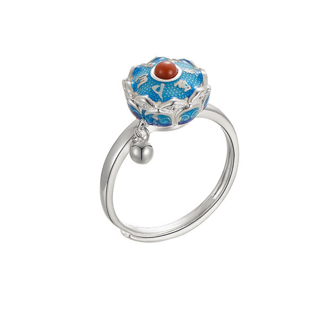 Rotate Chakra Silver Good Luck Ring