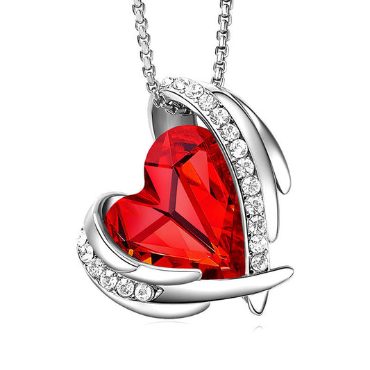 Angel Heart Necklace & Earrings (Lowest Price Ever! Until 01-Mar-2024)