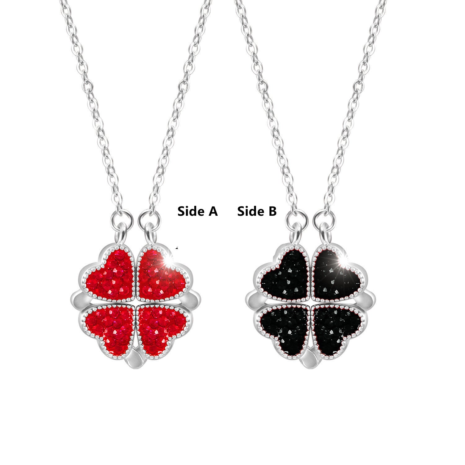 Red-Black Double-Sided Magic Love Necklace