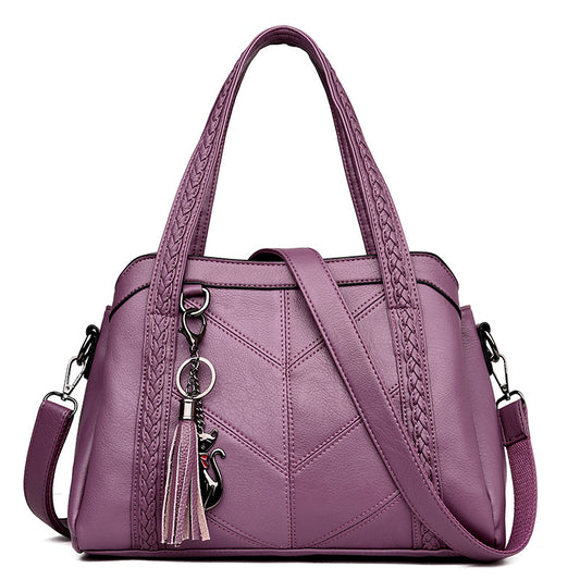 Ladies Leather Handbag Crossbody (Buy 2 Get 1 Free, Ends 31-Dec-23)