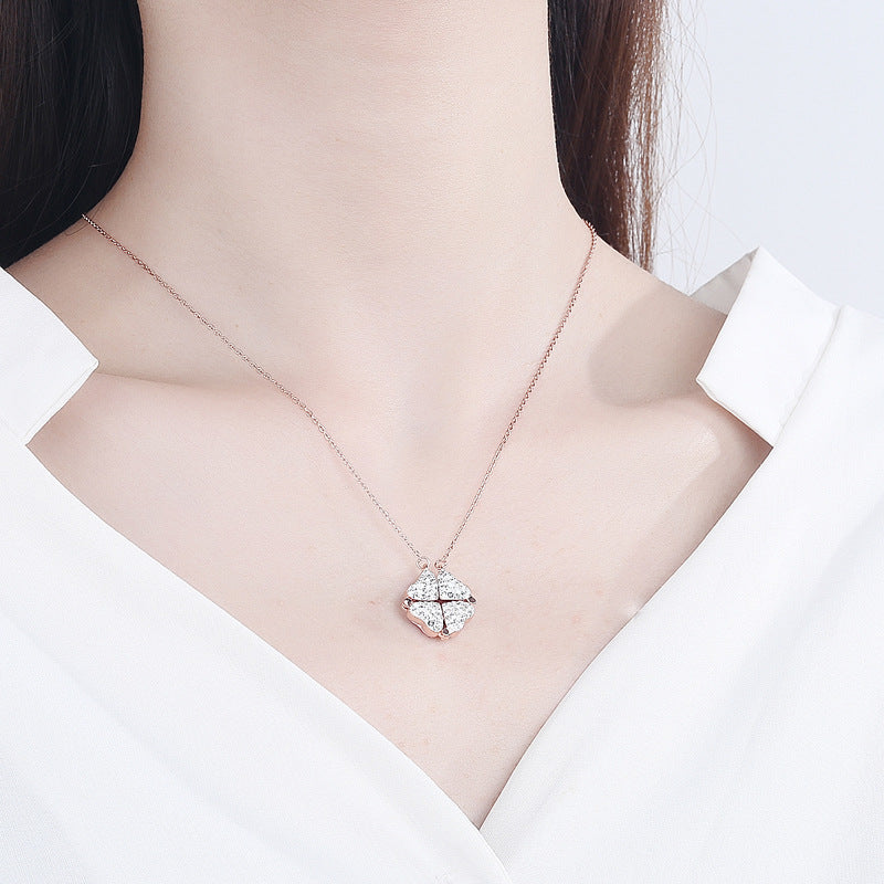 White Double-Sided Magic Love Necklace