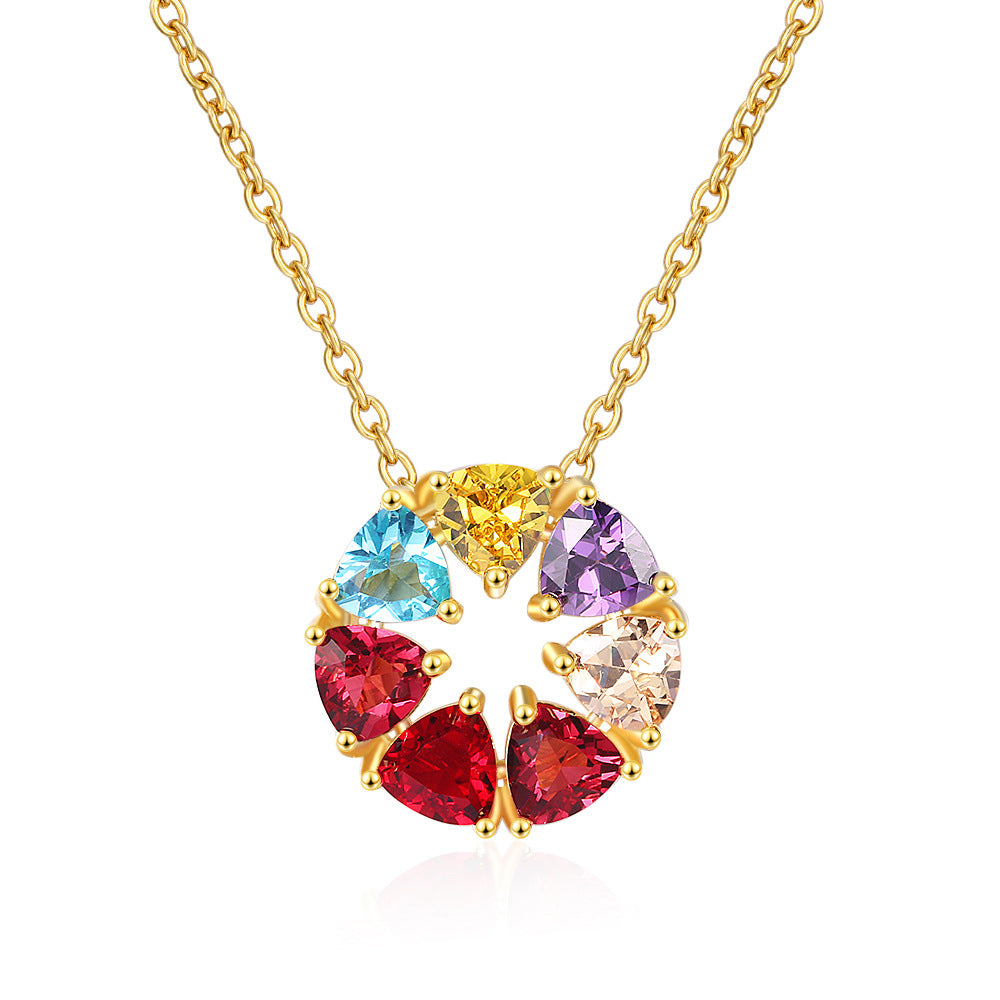 Colorful Round Pendant Necklace (Lowest Price Ever! Until 01-Mar-2024)