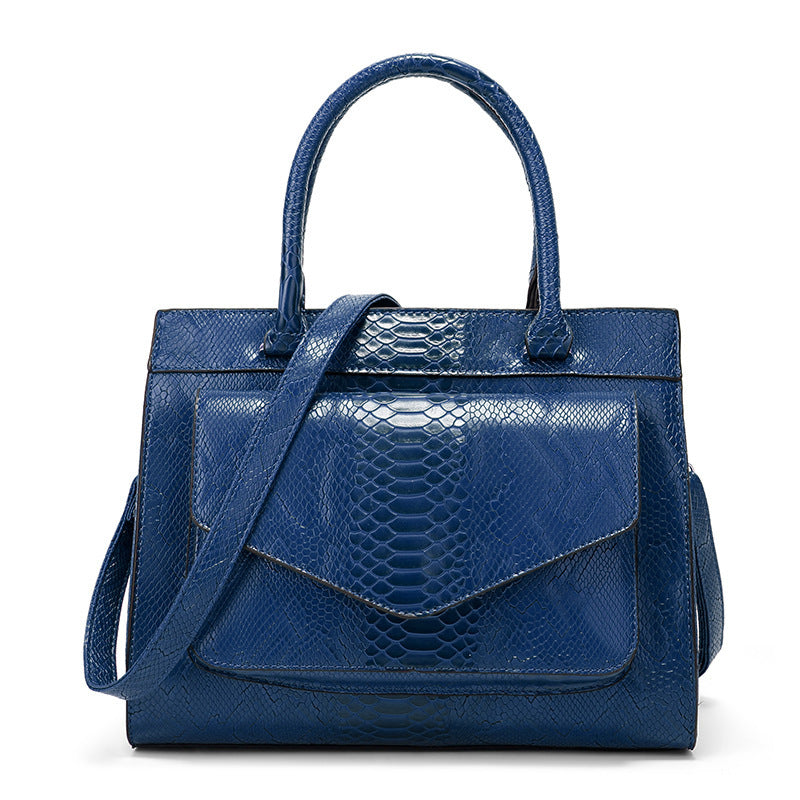 Snakeskin Pattern Fashion Handbag