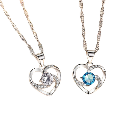 Love Heart Diamond Necklace