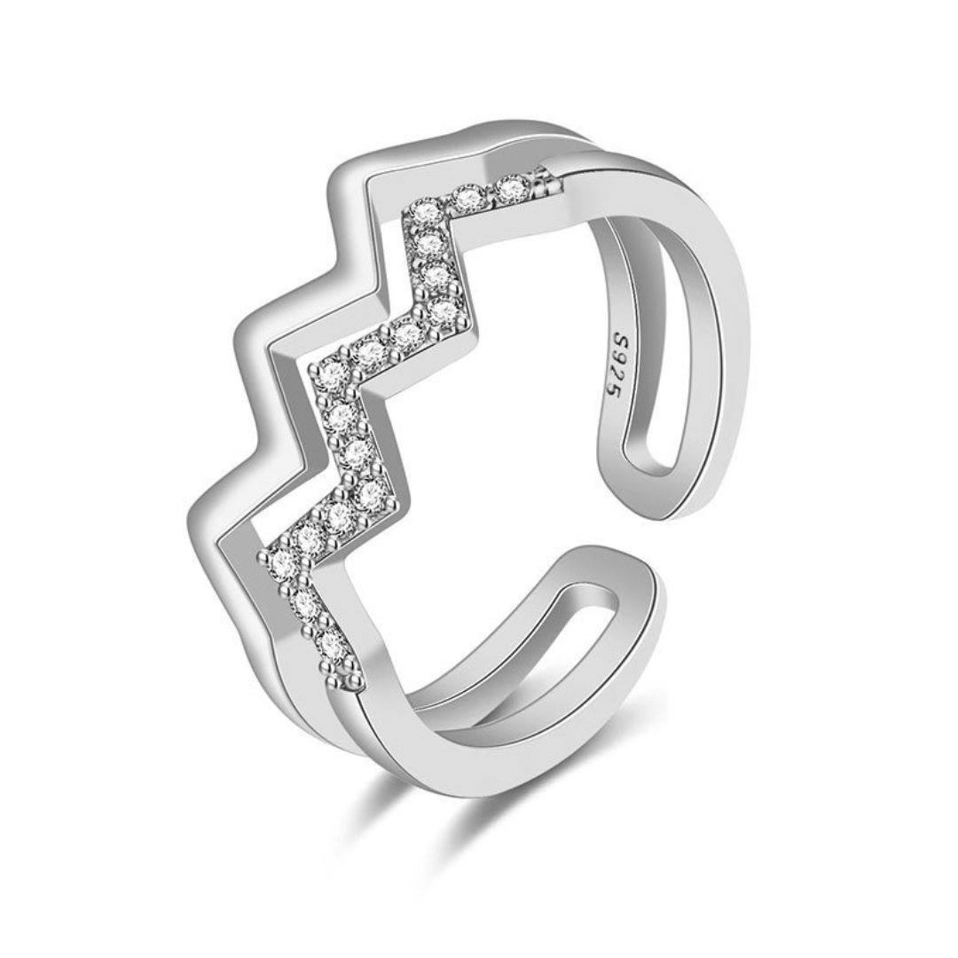Double Layer Heartbeat Ring
