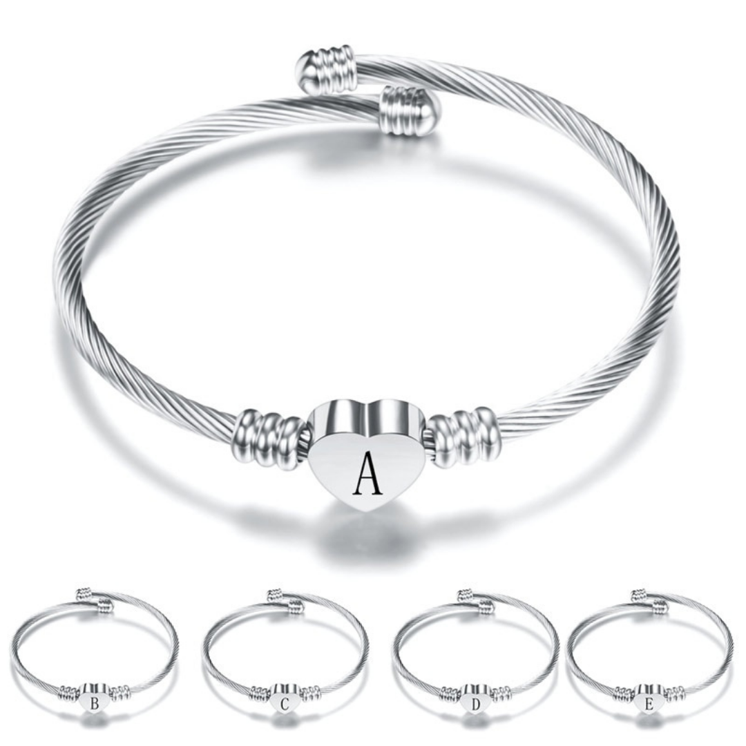 Initial Name Heart Bracelet (Lowest Price Ever! Until 01-Mar-2024)