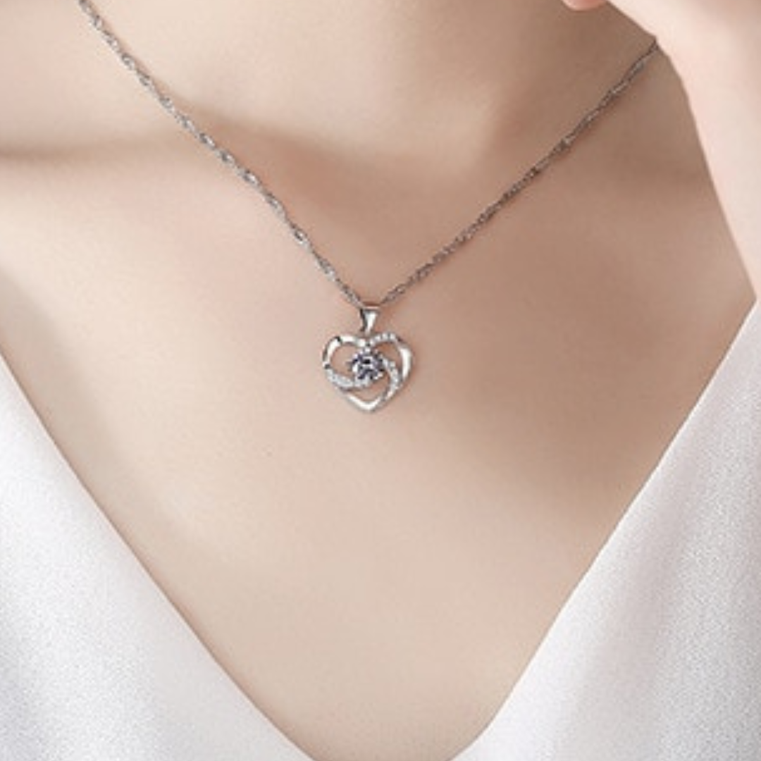 Love Heart Diamond Necklace