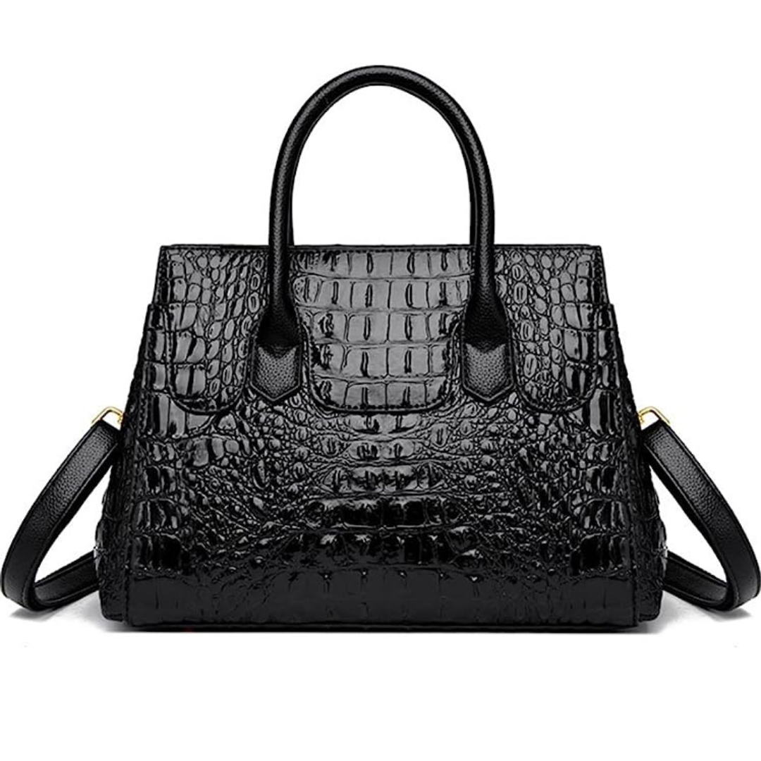 Crocodile Leather Pattern Handbag