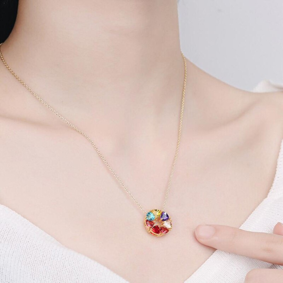 Colorful Round Pendant Necklace (Lowest Price Ever! Until 01-Mar-2024)