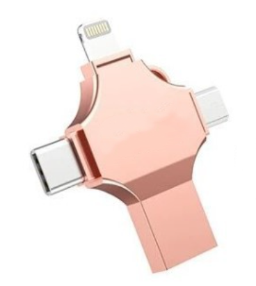 Rose Gold 4 in 1 USB Flash Drive 