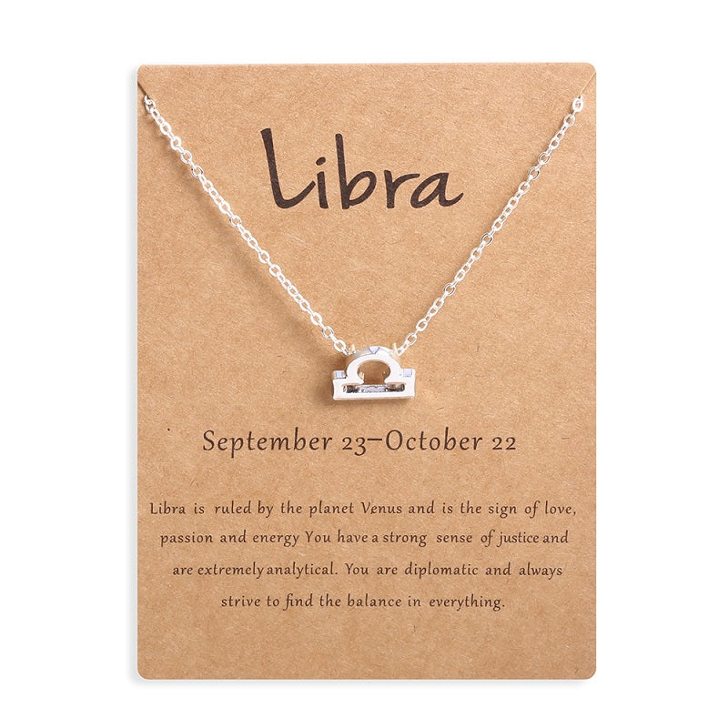 Zodiac Sign Necklace With Gift Card (Buy 2 Get 1 Free, Ends 31-Dec-23)