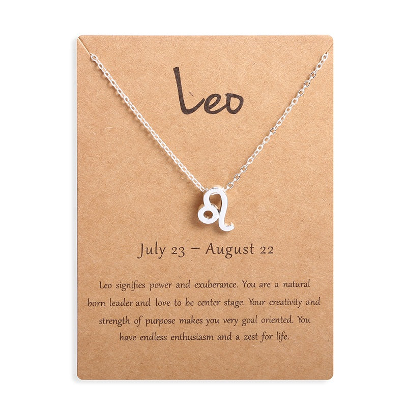 Zodiac Sign Necklace With Gift Card (Buy 2 Get 1 Free, Ends 31-Dec-23)