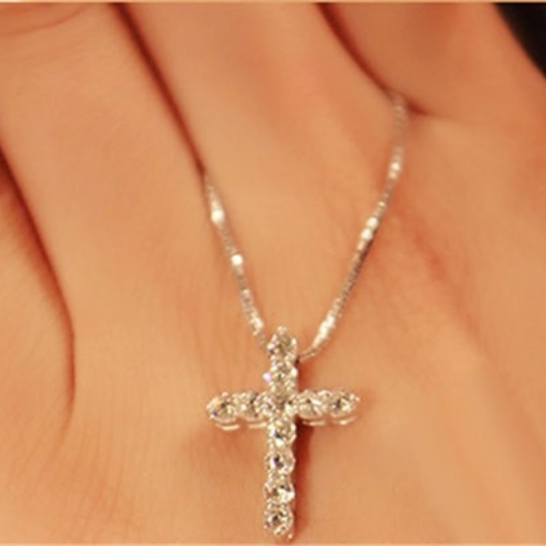 Cross Crystal Pendant Necklace